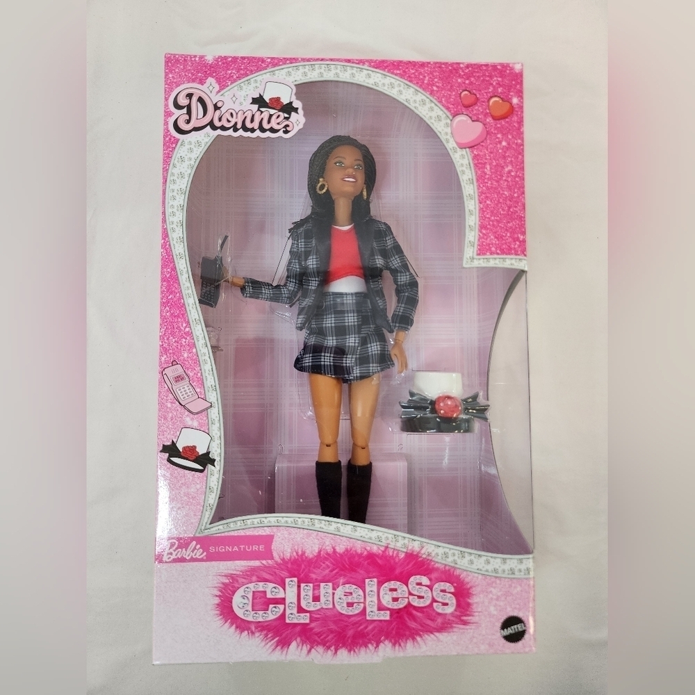 NRFB Clueless Dionne Barbie Doll Black Plaid NIB NWT - Picture 1 of 15